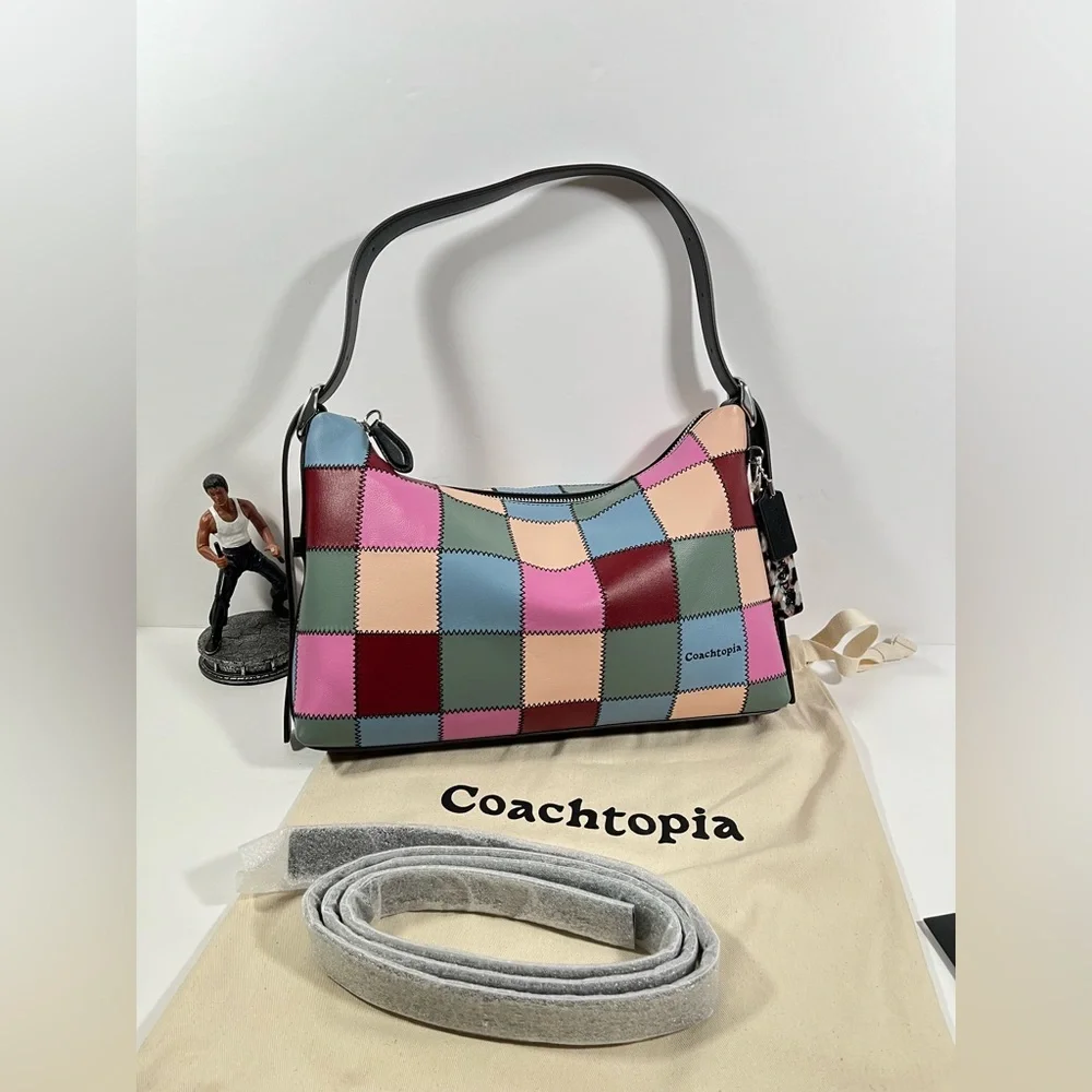 Coach Coachtopia Alter/Ego Slouchy Shoulder Bag Upcrafted Leather Multi 4 CBE00 - Picture 2 of 13